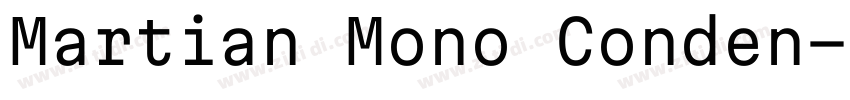 Martian Mono Conden字体转换